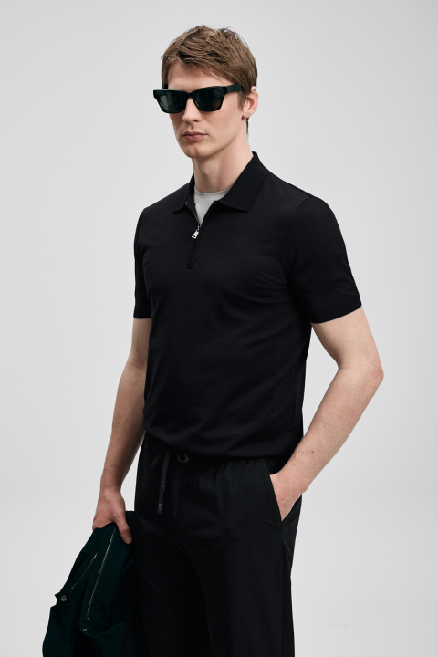 North Herren Modal Blend Pullover Schwarz - LUFIAN