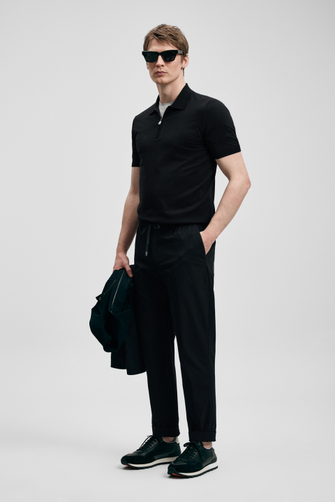 North Herren Modal Blend Pullover Schwarz - LUFIAN