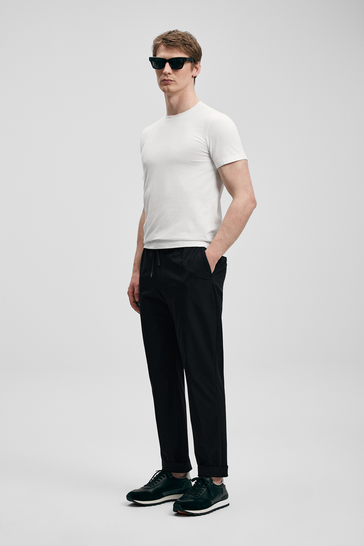 Mens Basic T - Shirt Off Whıte - LUFIAN