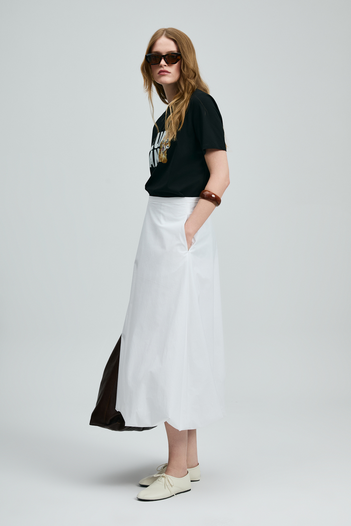 Petıt Damen-T-Shirt Schwarz - LUFIAN