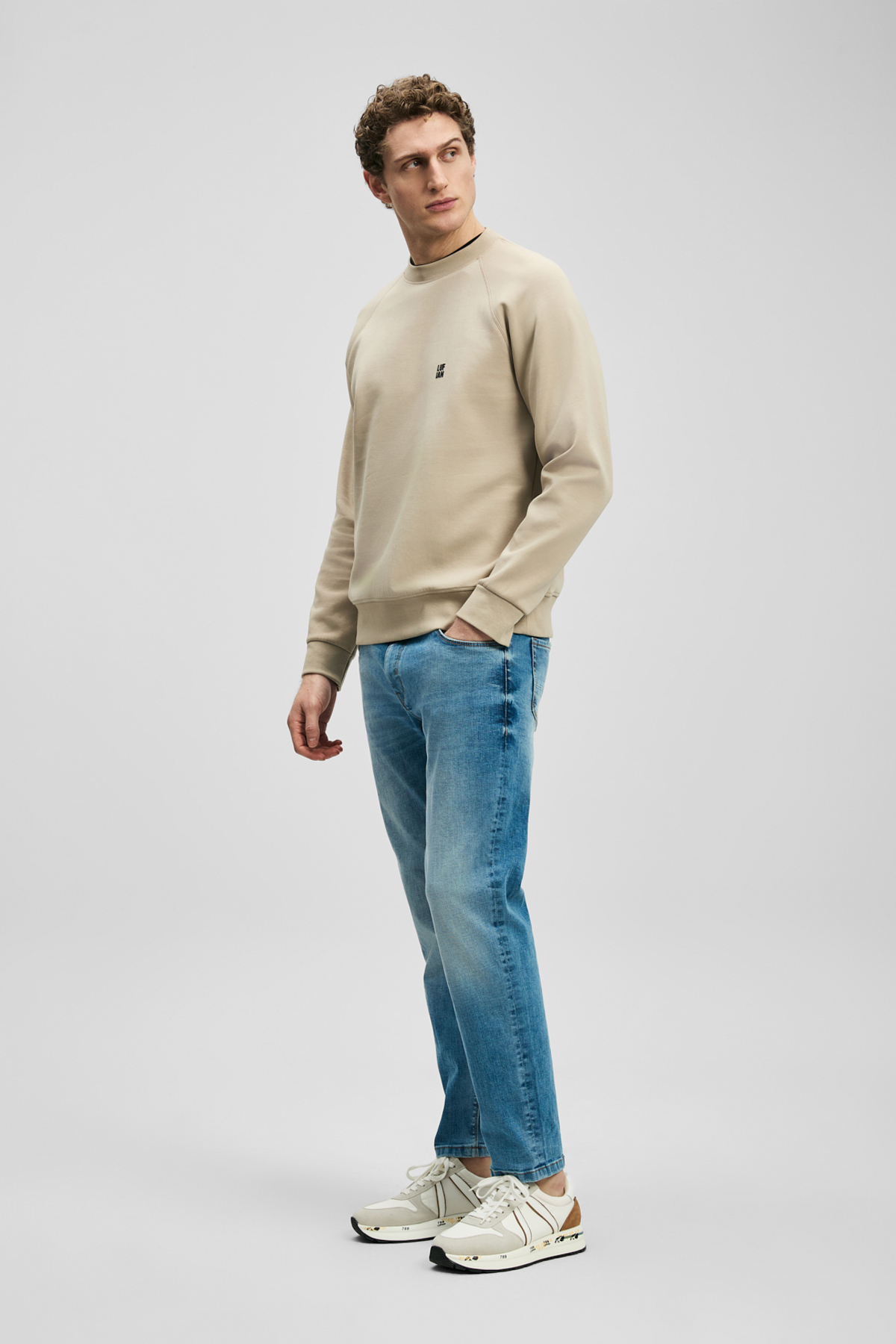 Derek Smart Jean Erkek Pantolon Slim Fit Açık Mavi - LUFIAN
