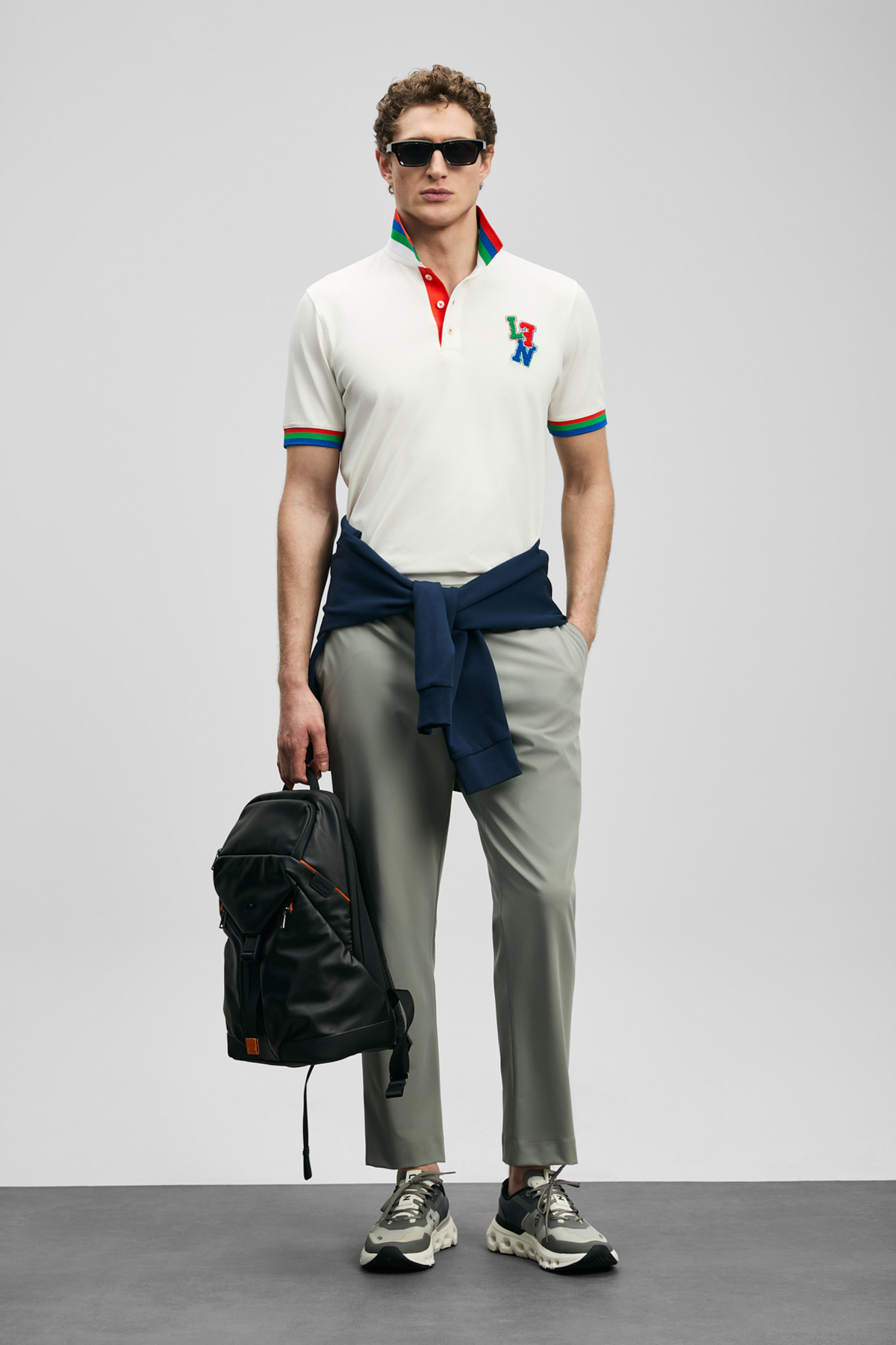 Fun Schickes Herren-Polo-T-Shirt in Off-White - LUFIAN