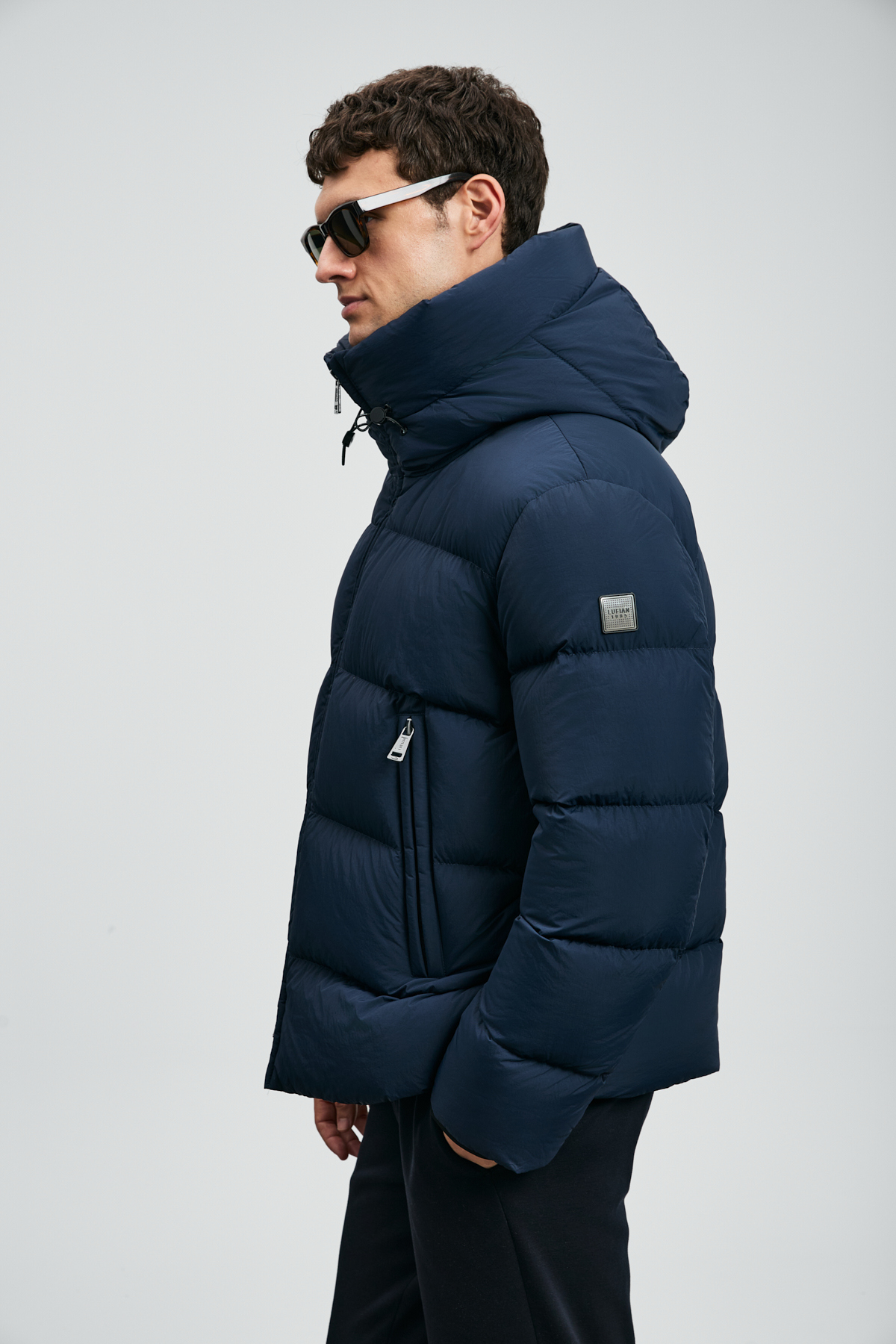 Tommy Herren-Daunenjacke Marineblau - Lufian