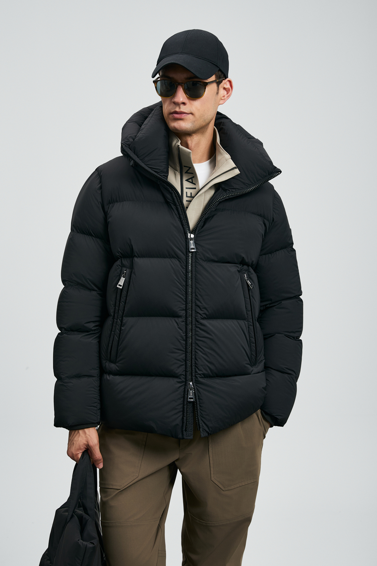 Tommy Herren-Daunenjacke Schwarz - Lufian