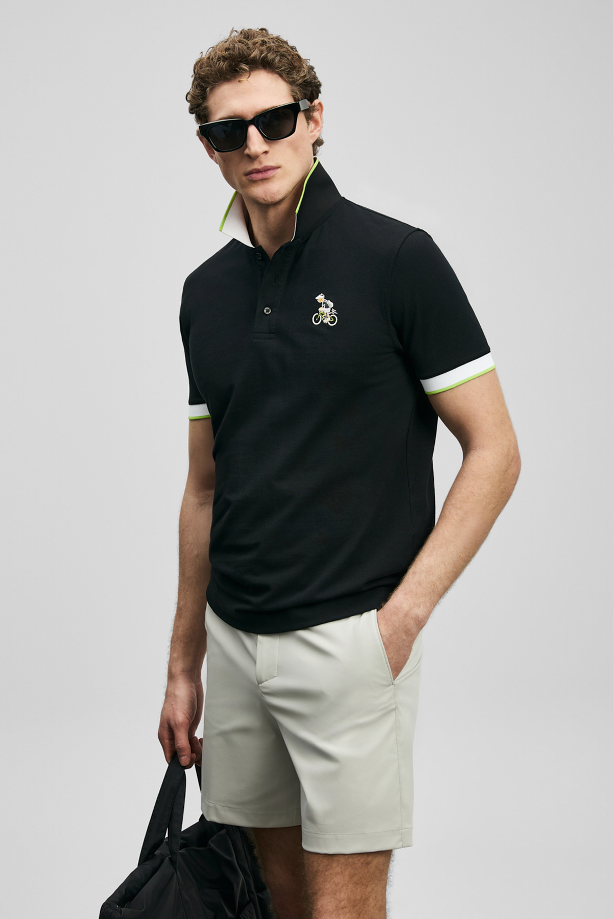 Zane Schickes Herren-Polo-T-Shirt Schwarz - LUFIAN