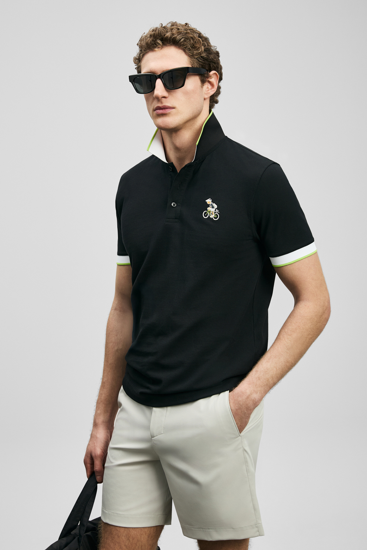 Zane Schickes Herren-Polo-T-Shirt Schwarz - LUFIAN