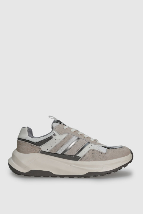 Eduard Erkek Deri Sneaker Ayakkabı Beyaz - LUFIAN