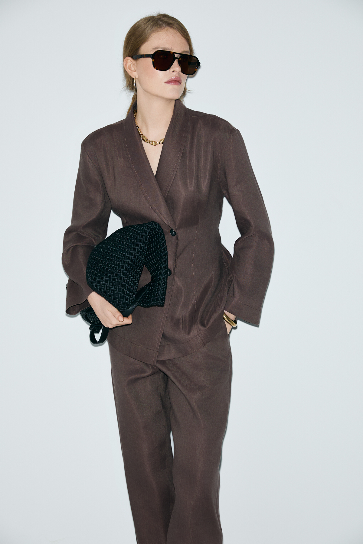 Women Jacket Brown - Lufian (1)