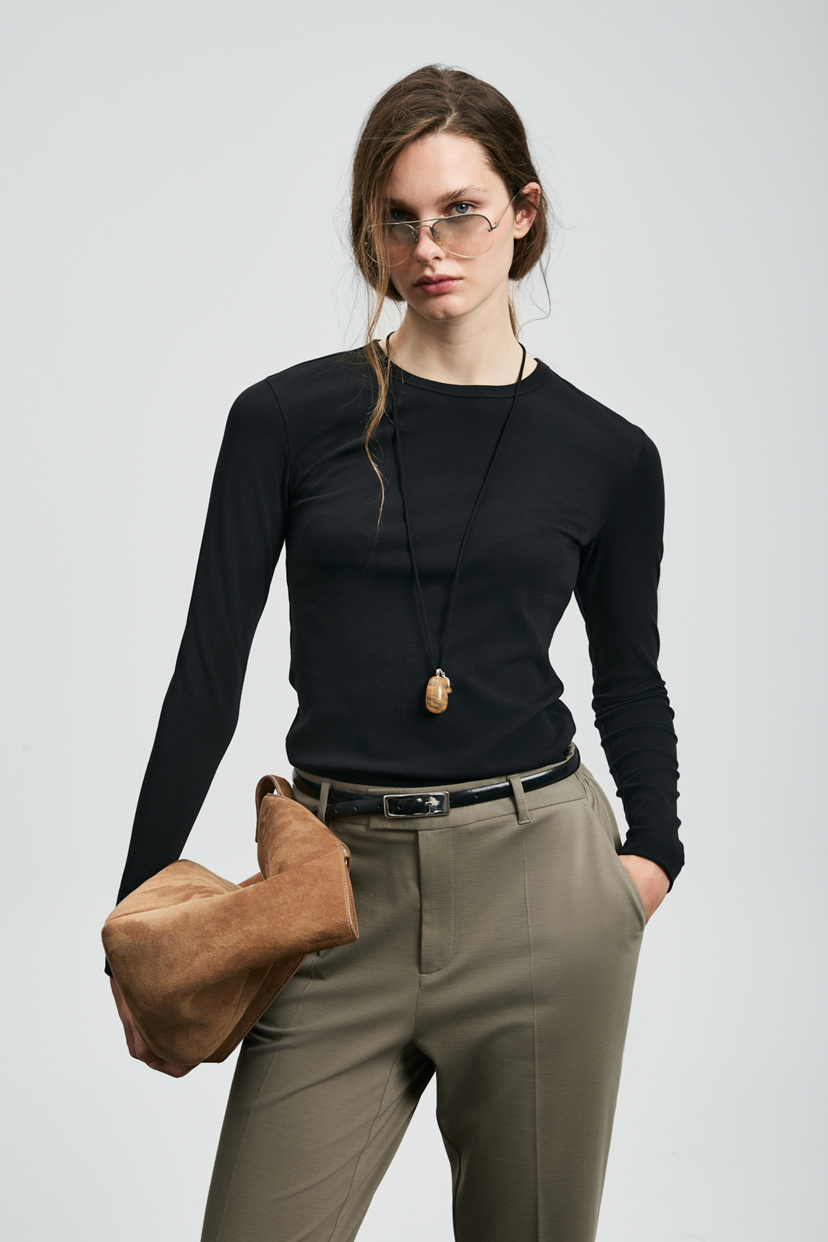 Amıra Women's T-Shirt Black - LUFIAN
