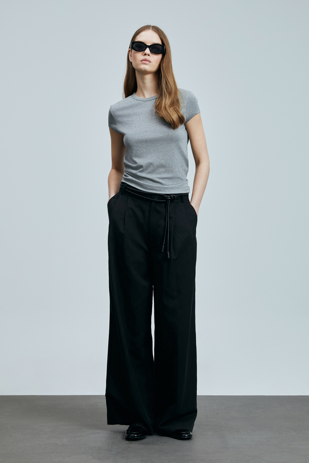 Ann Women's T-Shirt Grey - LUFIAN
