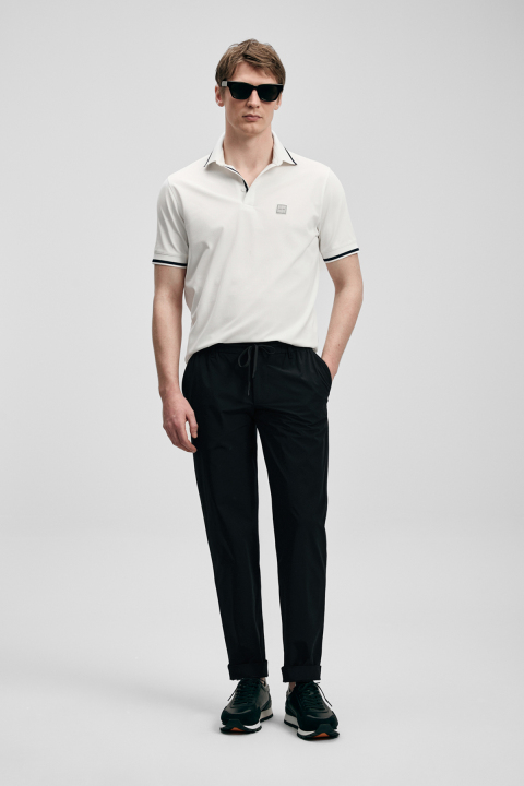 Daxon Smart Men's Chino Pants Slim Fit Black - LUFIAN