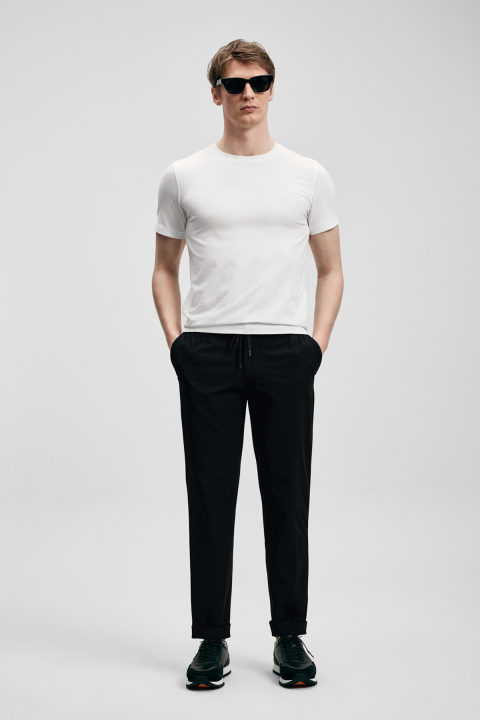 Daxon Smart Men's Chino Pants Slim Fit Black - LUFIAN