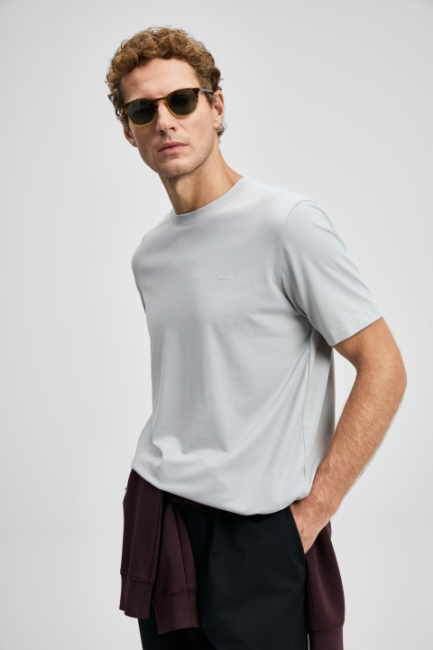 Fınto Modern Graphic T-Shirt Stone - LUFIAN