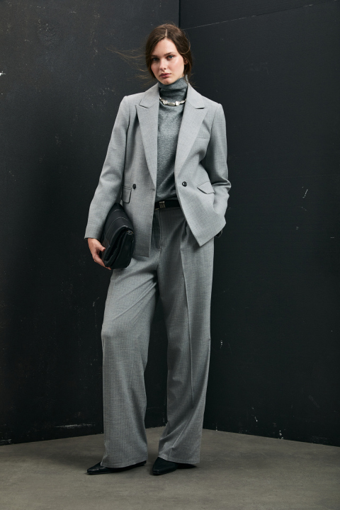 Kate Women's Trousers Gray - LUFIAN
