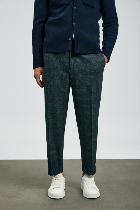 Low Smart Men's Chino Pants Comfrot Fit Black - LUFIAN