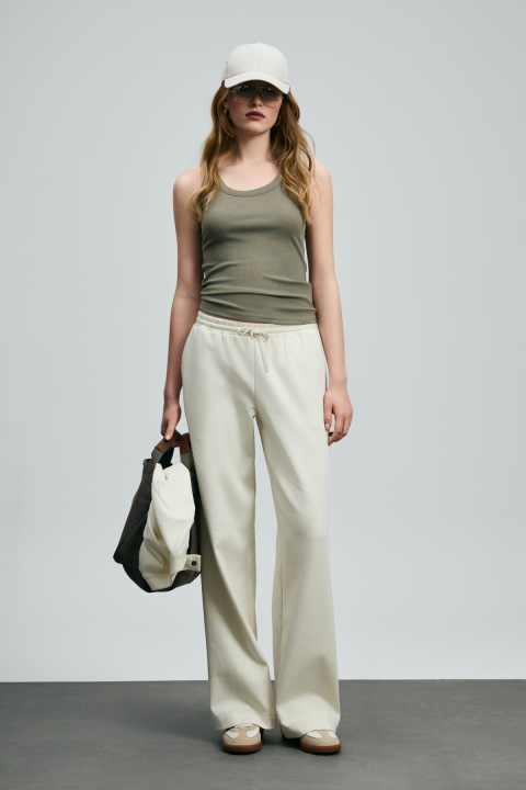 Nora Women's Knitted Undershirt Khaki - LUFIAN