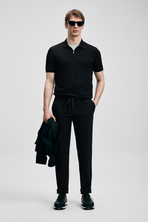 North Men's Modal Blend Sweater Black - LUFIAN