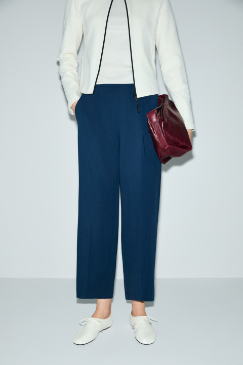 Olıvıa Women's Trousers Navy Blue - LUFIAN