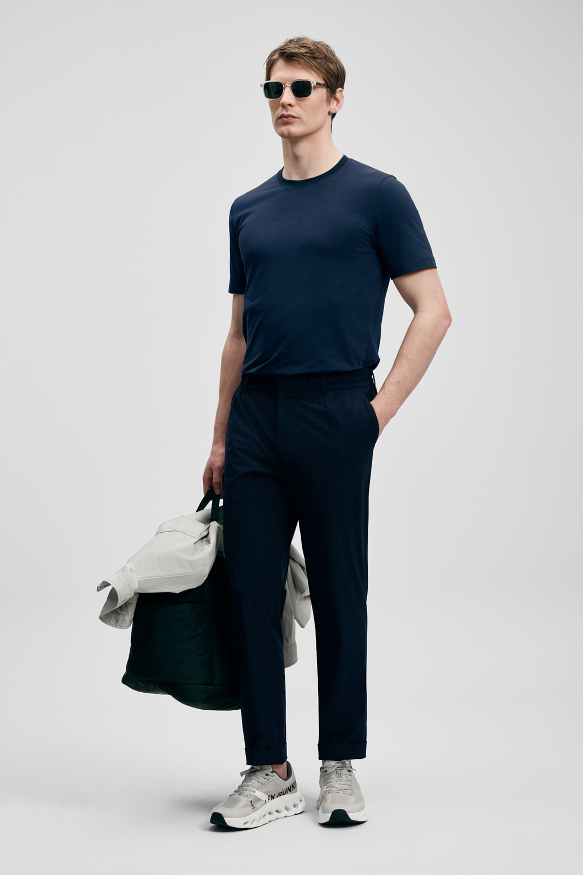 Mens Basic T - Shirt Navy - LUFIAN