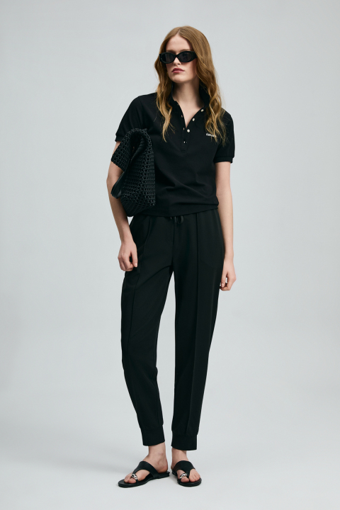 Porto Women's Trousers Black - LUFIAN