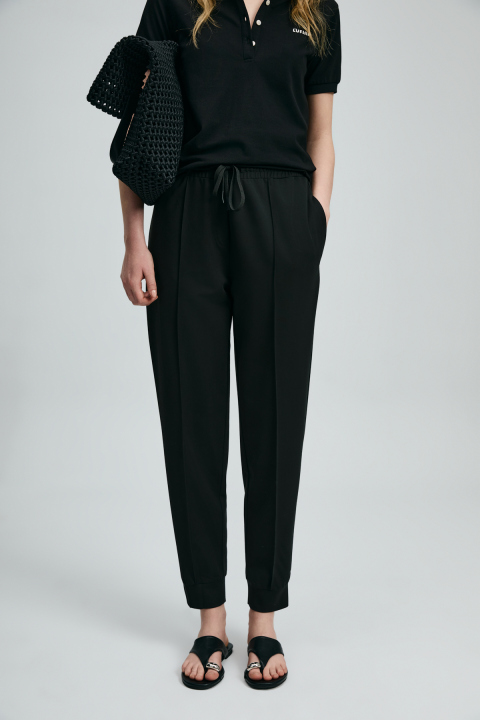 Porto Women's Trousers Black - LUFIAN