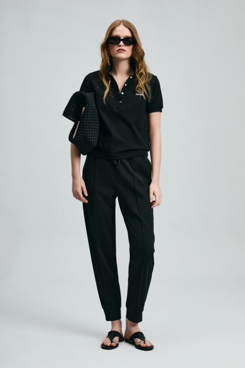 Porto Women's Trousers Black - LUFIAN