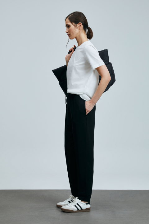 Porto Women's Trousers Black - LUFIAN