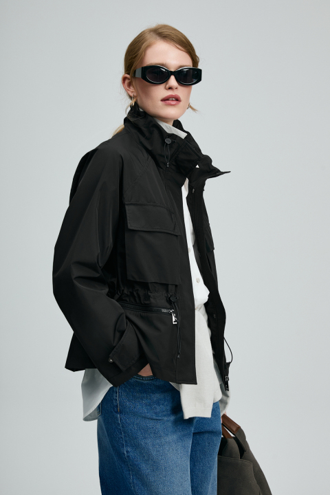 Quınn Women's Outerwear Black - LUFIAN