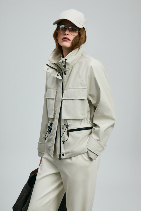 Quınn Women's Outerwear Stone - LUFIAN