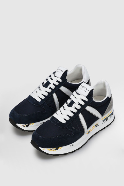 Rex Men's Sneaker Shoes Navy Blue - LUFIAN