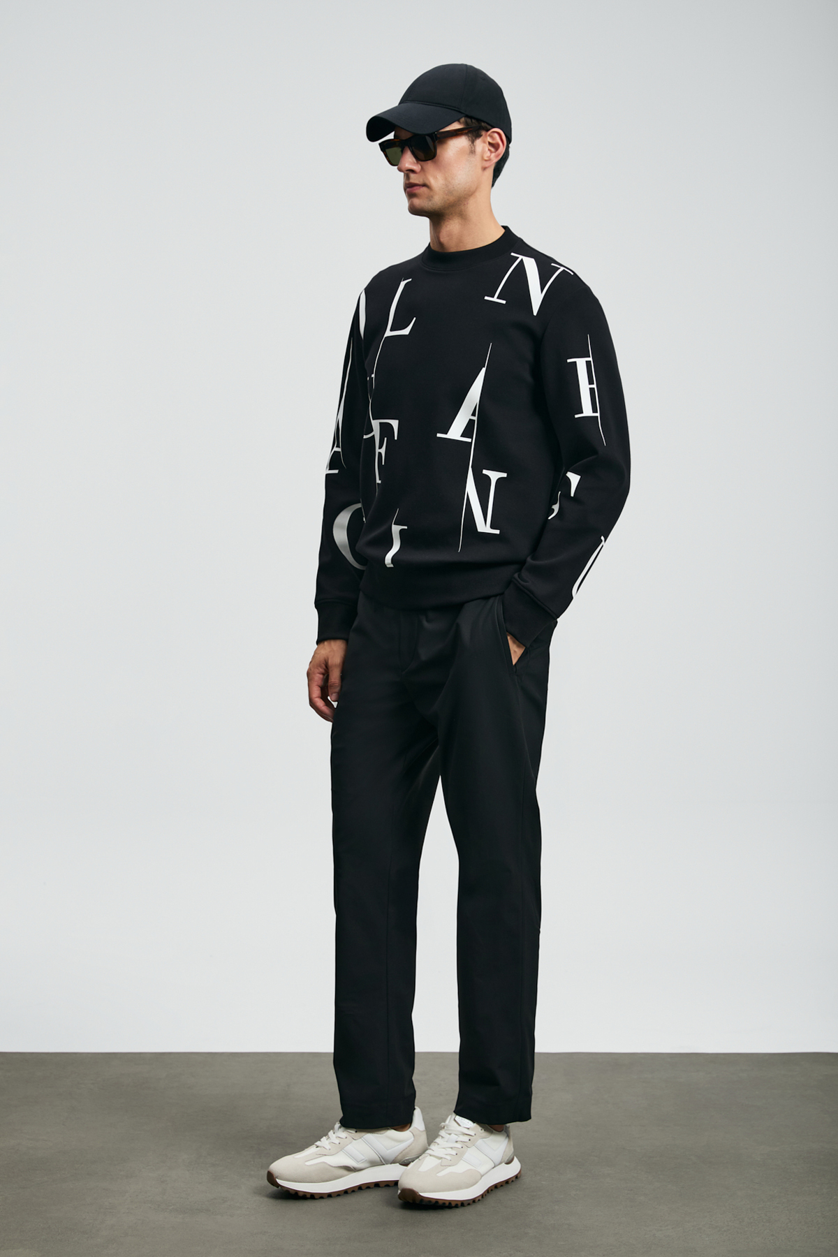 Tıffany Men's Sweatshirt Black - LUFIAN