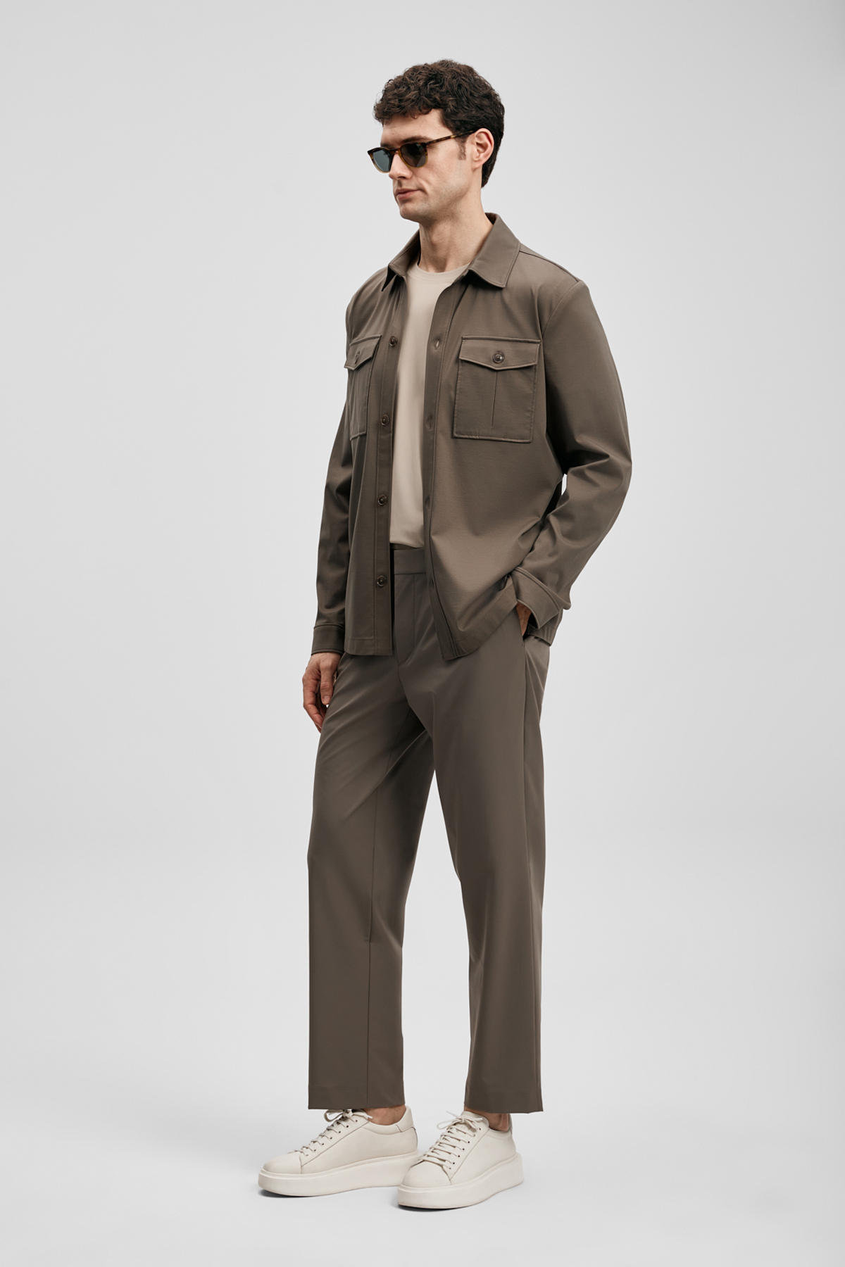 Eron Smart Erkek Chino Pantolon Slim Fit Kum - LUFIAN