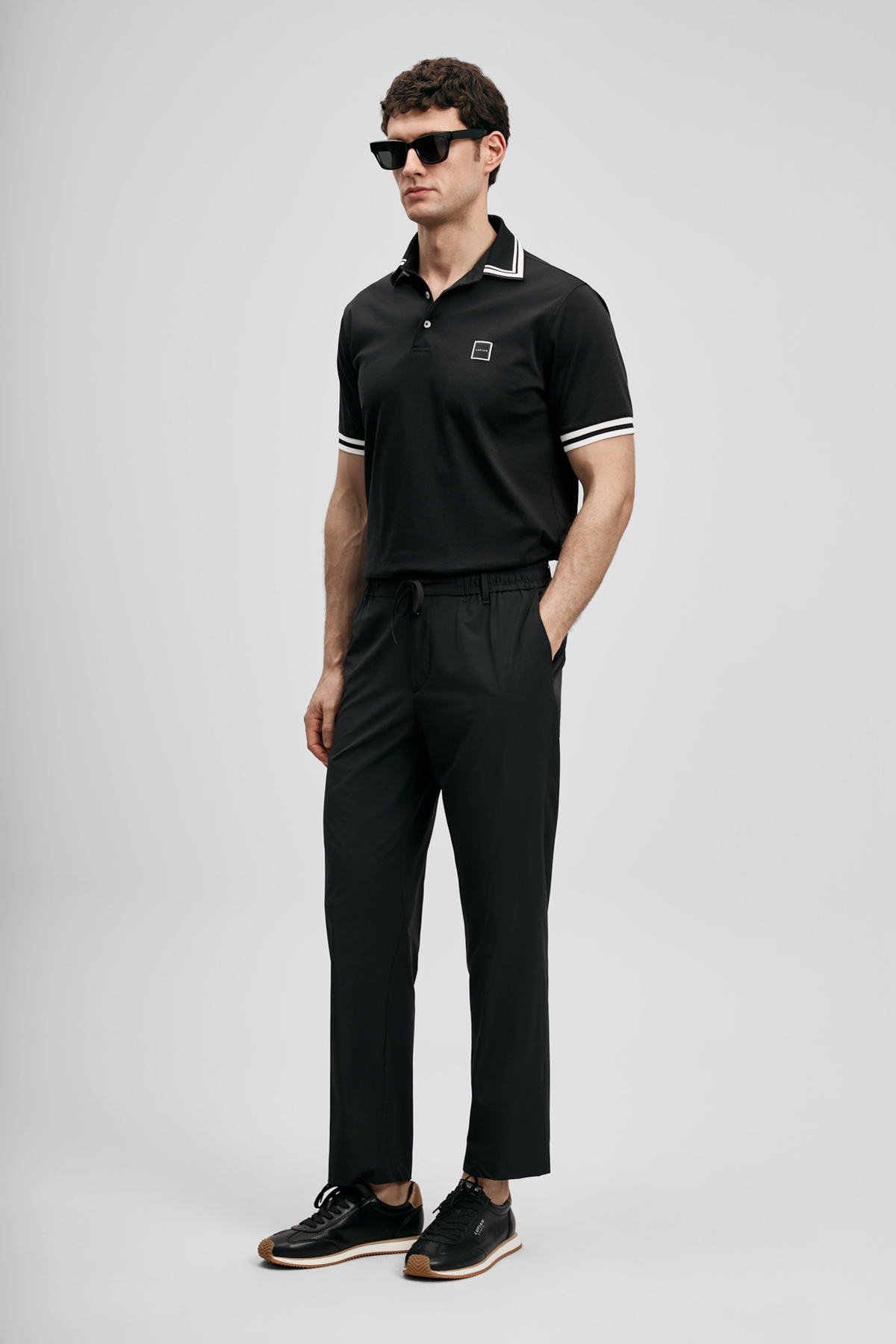 Fenrıc Smart Erkek Chino Pantolon Slim Fit Siyah - Lufian