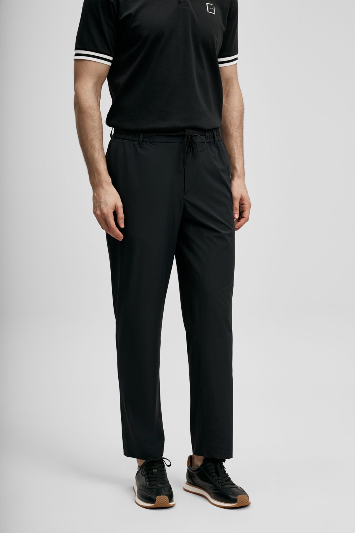 Fenrıc Smart Erkek Chino Pantolon Slim Fit Siyah - LUFIAN