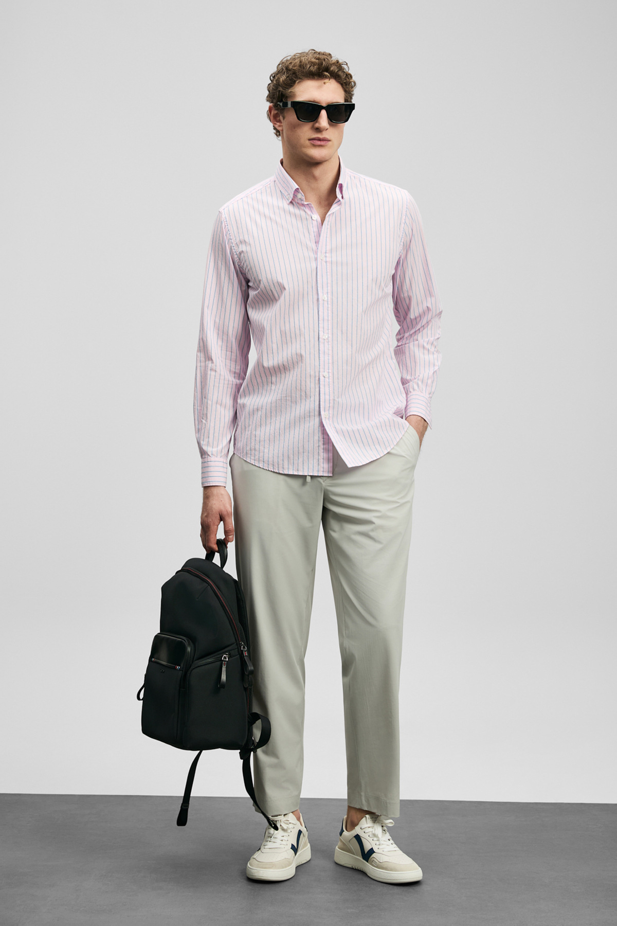 Fenrıc Smart Erkek Chino Pantolon Slim Fit Taş - Lufian