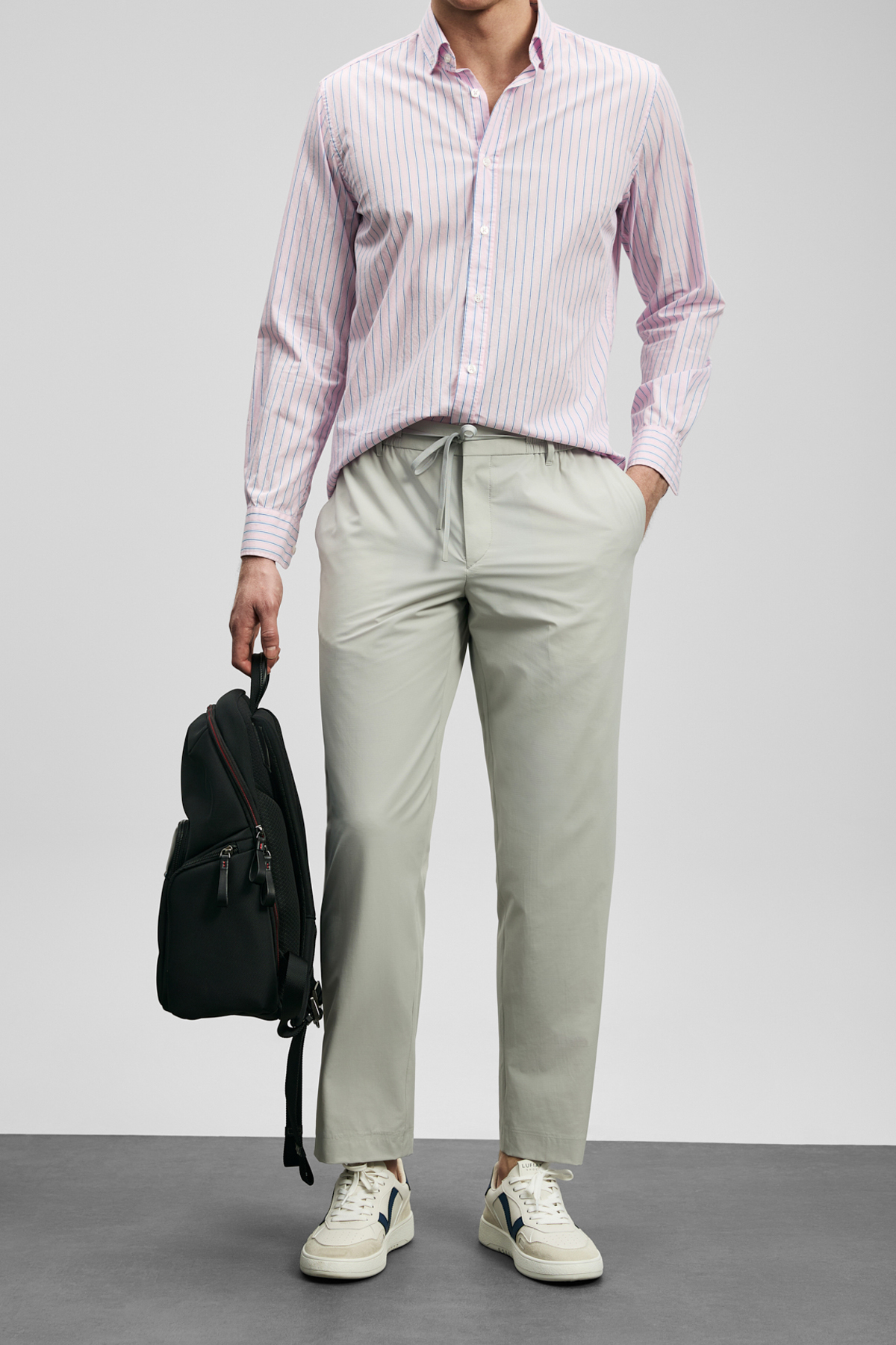 Fenrıc Smart Erkek Chino Pantolon Slim Fit Taş - Lufian (1)