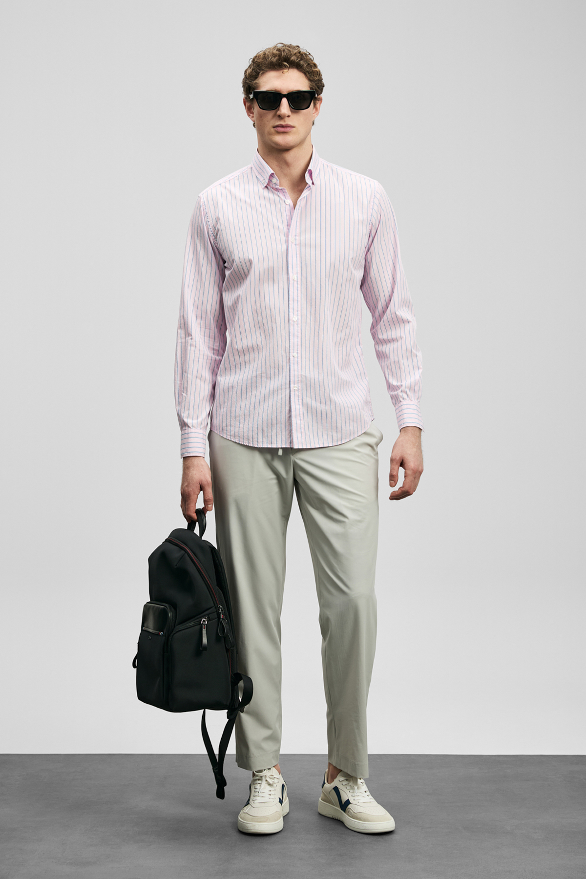Fenrıc Smart Erkek Chino Pantolon Slim Fit Taş - LUFIAN