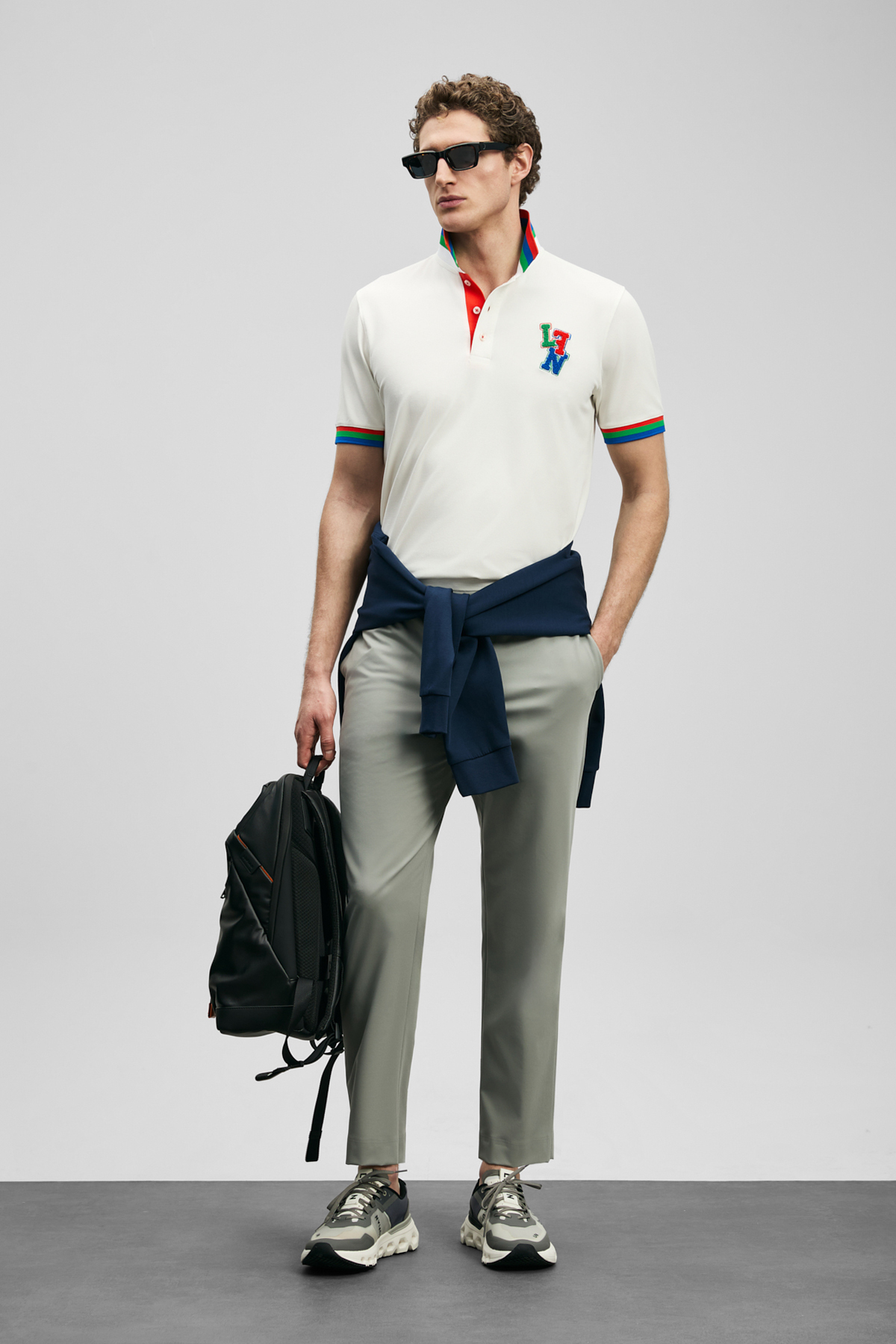 Fun Smart Erkek Polo Tişört Kırık Beyaz - LUFIAN