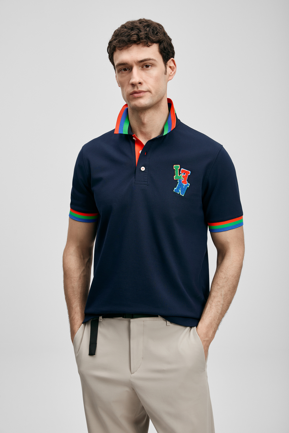 Fun Smart Erkek Polo Tişört Lacivert - LUFIAN