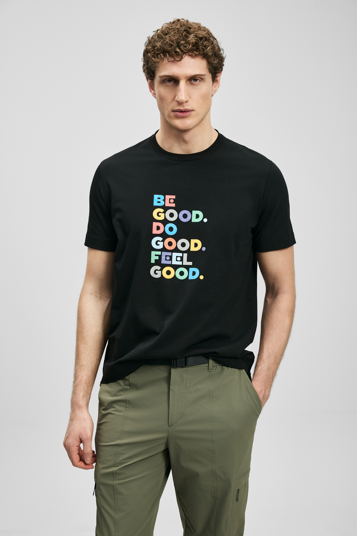 Good Modern Grafik Tişört Siyah - Lufian