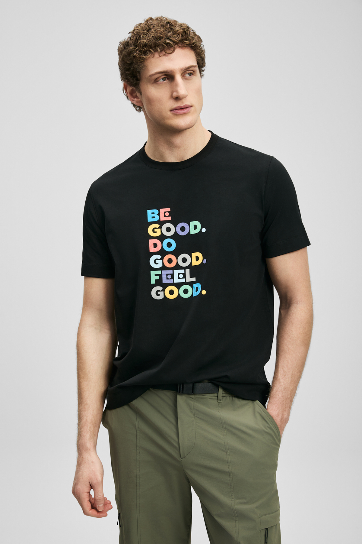 Good Modern Grafik Tişört Siyah - LUFIAN