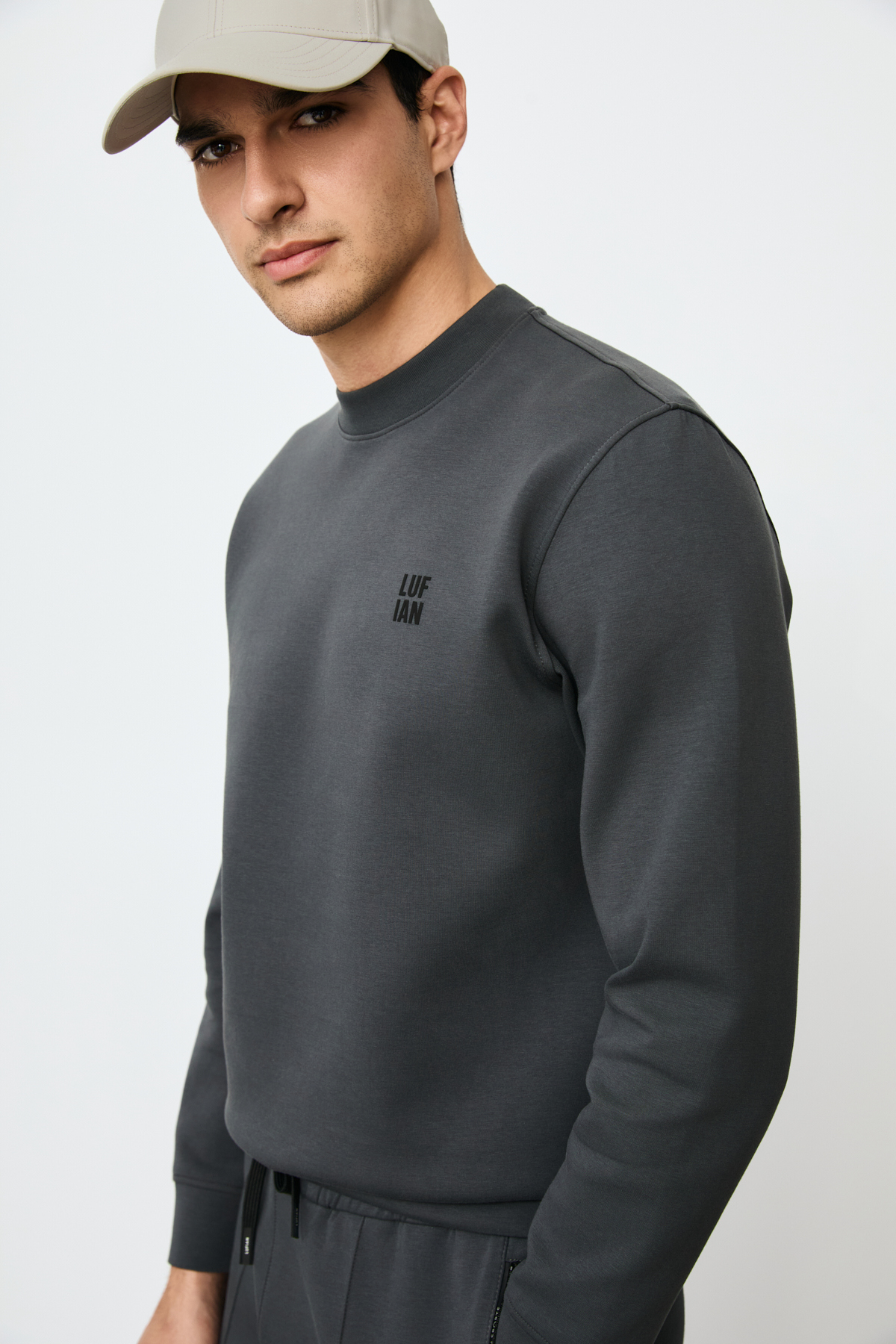 Grand Erkek Sweatshirt Antrasit - Lufian