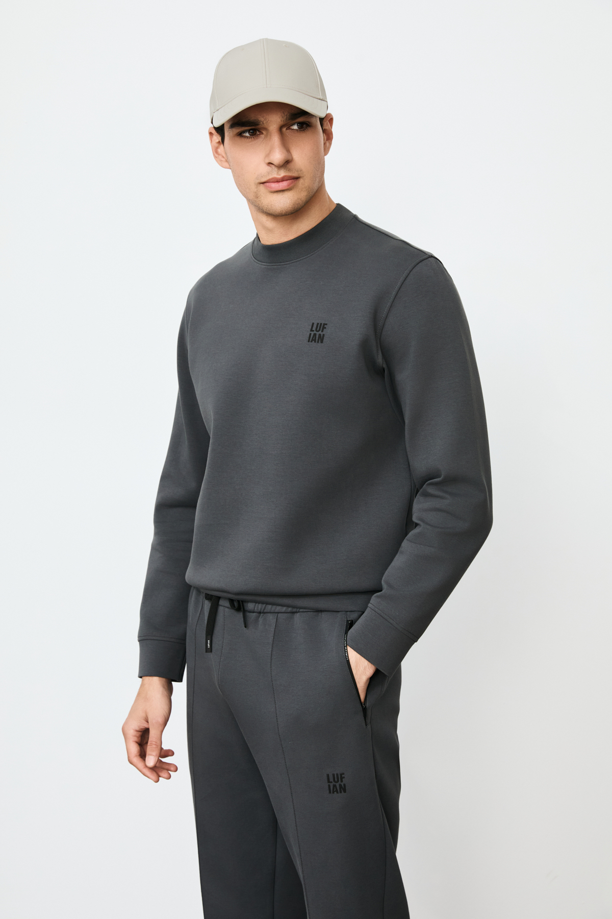 Grand Erkek Sweatshirt Antrasit - Lufian