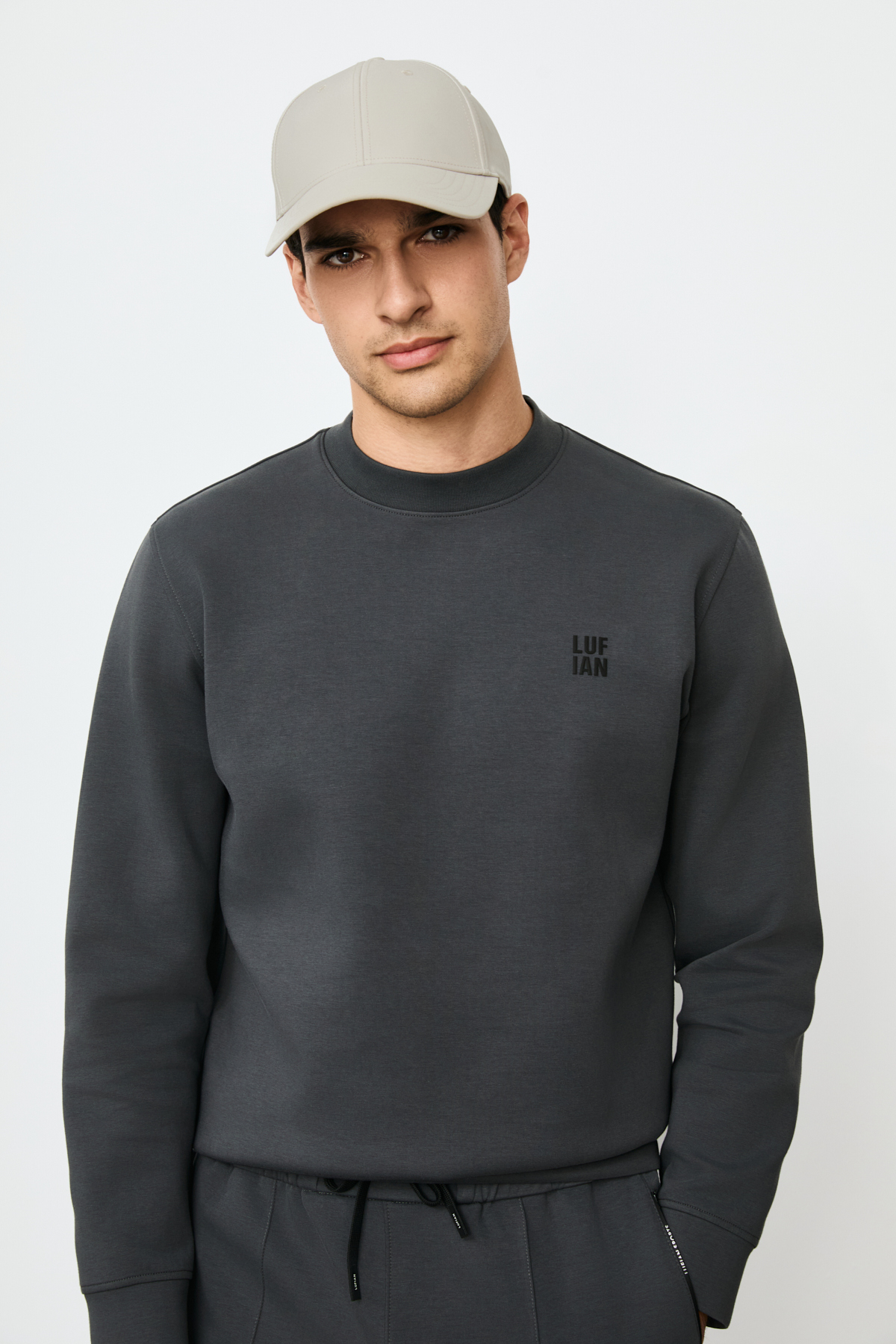 Grand Erkek Sweatshirt Antrasit - Lufian