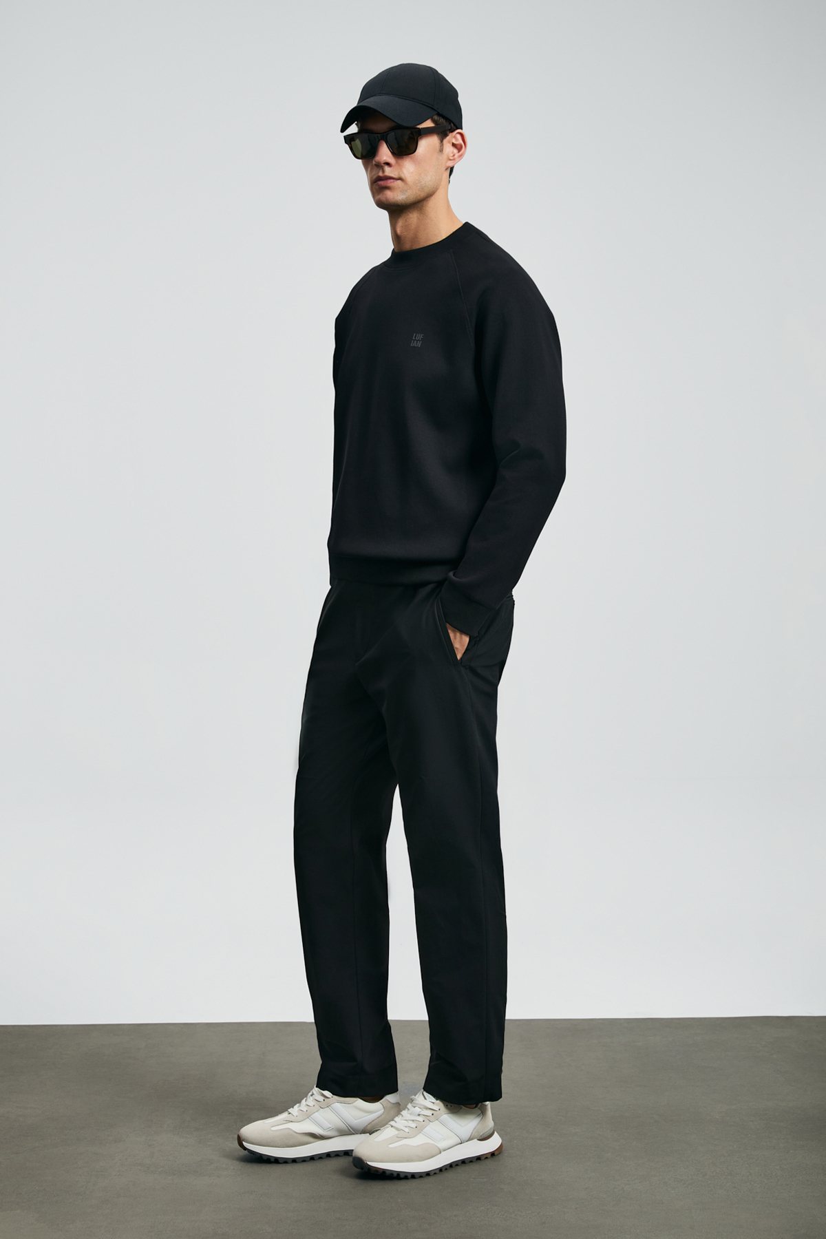 Grant Erkek Sweatshirt Siyah - Lufian (1)