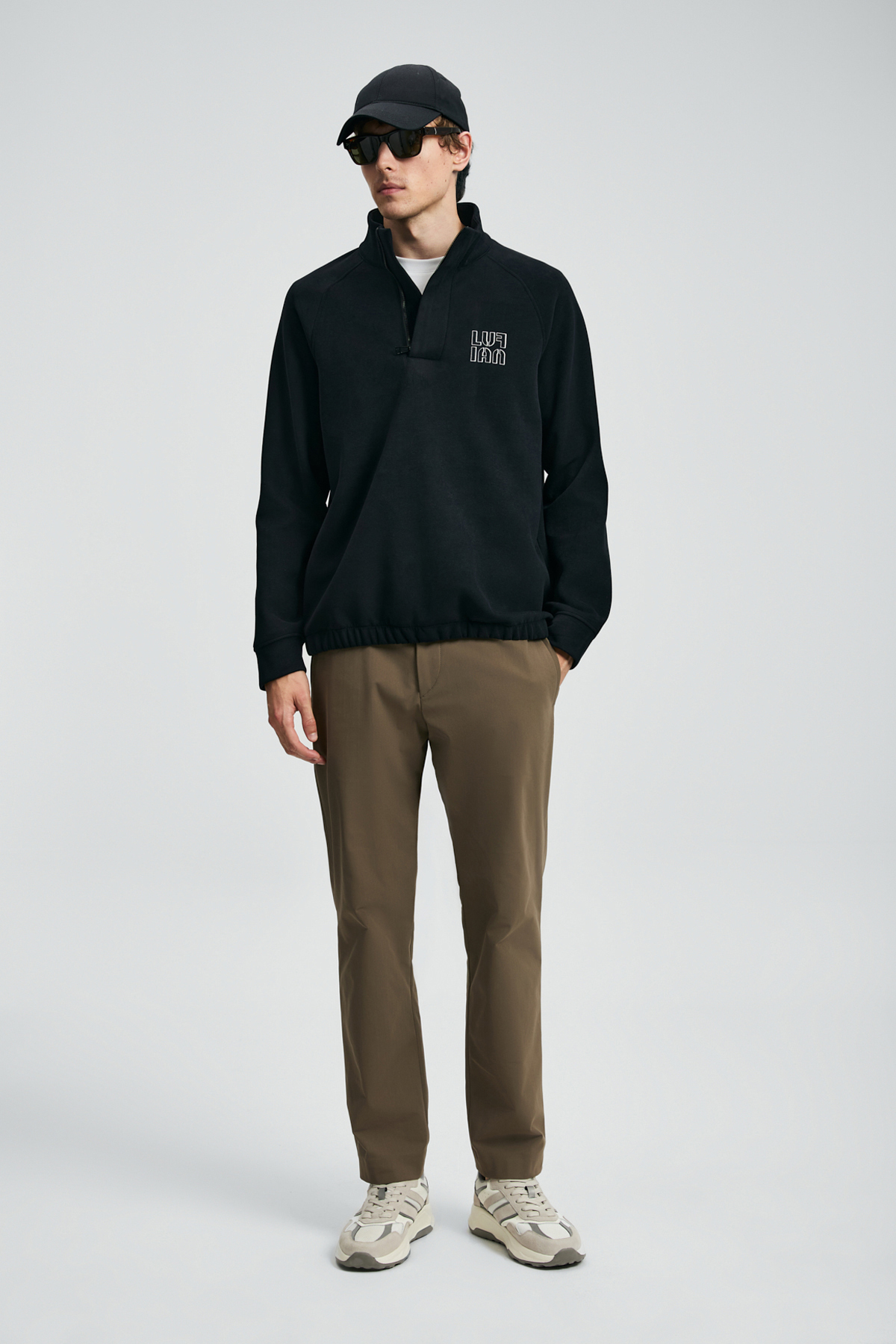 Hazel Erkek Sweatshirt Siyah - Lufian (1)