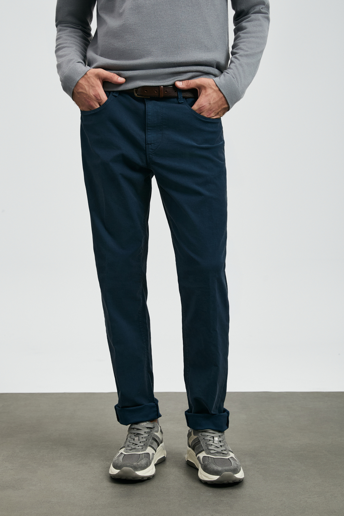 Helt Spor 5 Cep Erkek Pantolon Slim Fit Lacivert - Lufian (1)