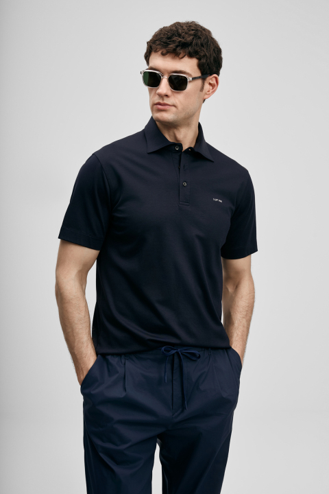 Hudson Smart Erkek Polo Tişört Lacivert - LUFIAN