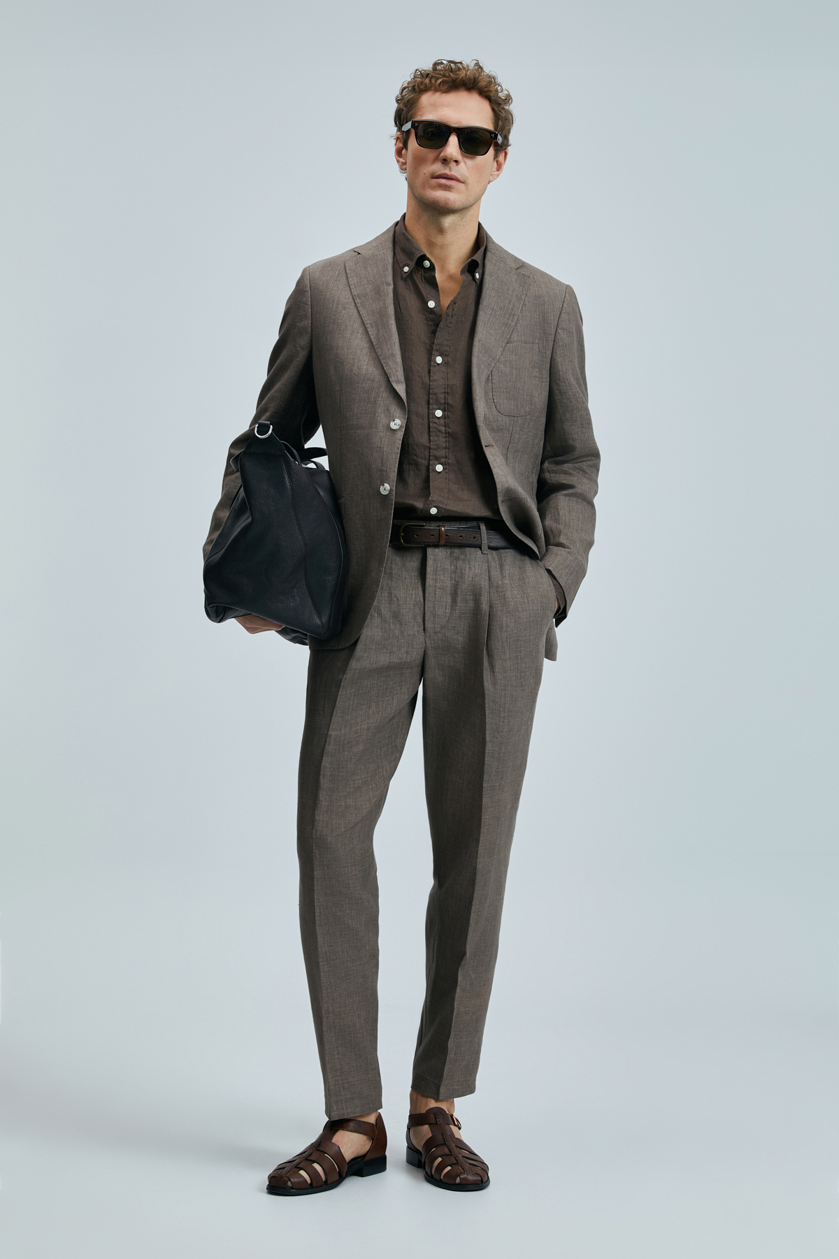 Jaques Spor Erkek Blazer Ceket Slim Fit Kahverengi - Lufian