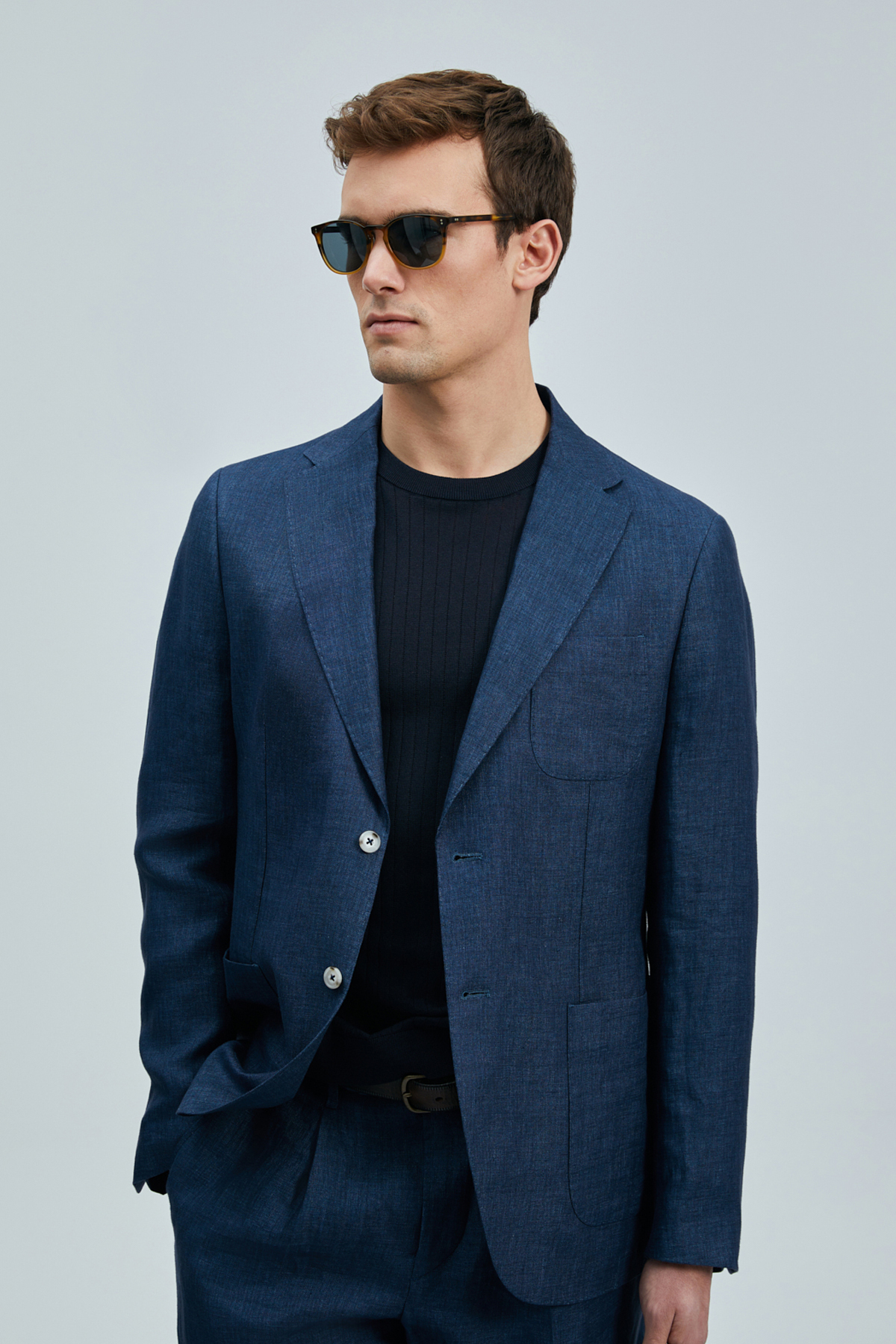 Jaques Spor Erkek Blazer Ceket Slim Fit Lacivert - LUFIAN